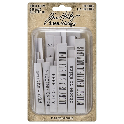 Tim Holtz Quote Chips Theories