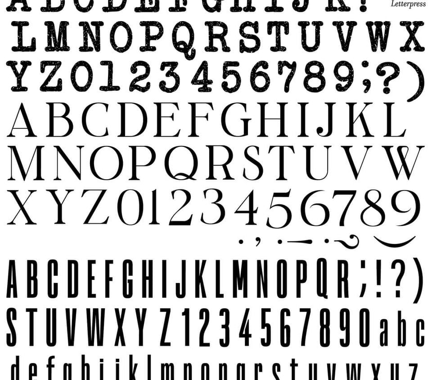 Letterpress IOD Décor Stamp