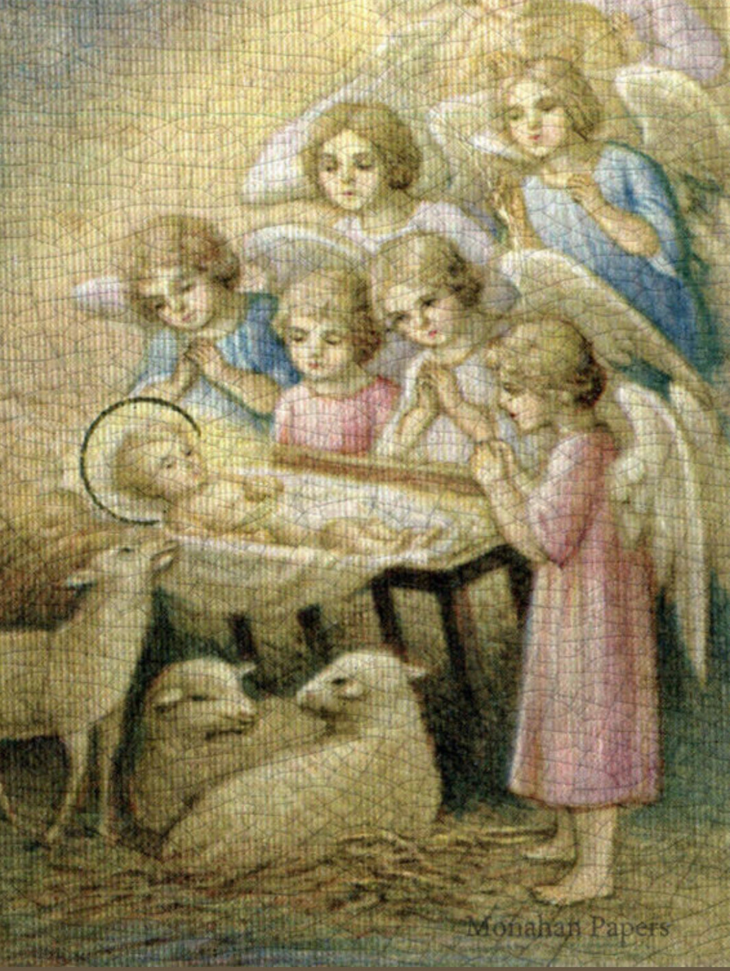 Lambs in a Manger (047) C344