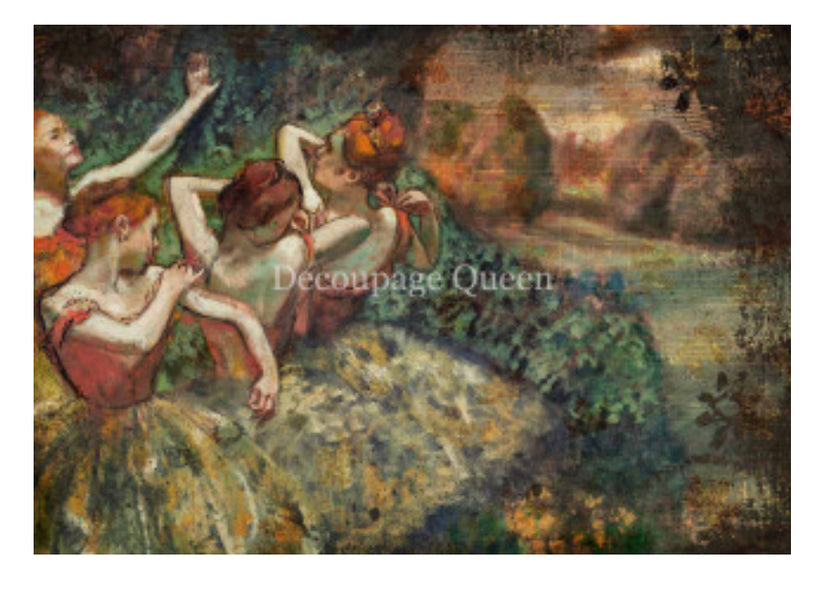 Degas 4 Dancers A3