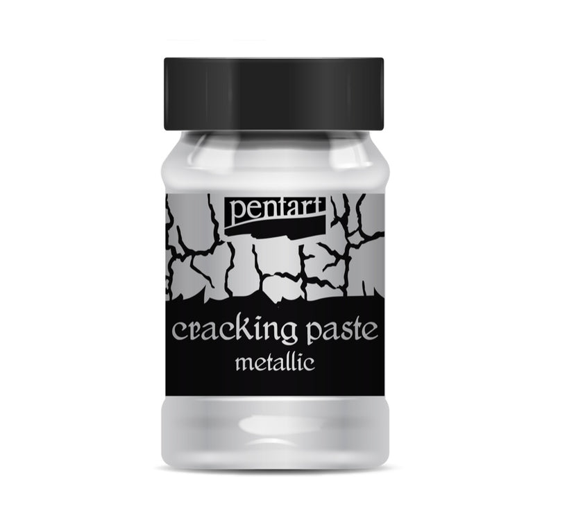 Pentart Metallic Cracking Paste 100mg, design by Pentart, nan, for decoupage and crafting