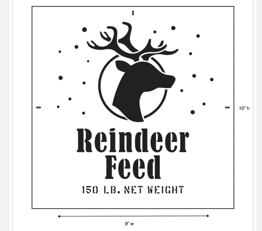 Funky Junk Reindeer Food Stencil