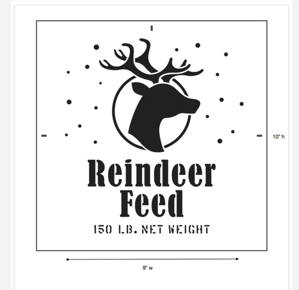 Funky Junk Reindeer Food Stencil