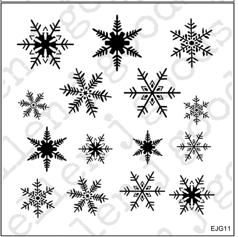 Bentley Snowflakes Stencil