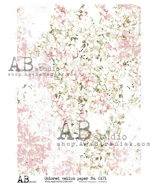 Soft Floral Grunge Vellum ABVP_0171