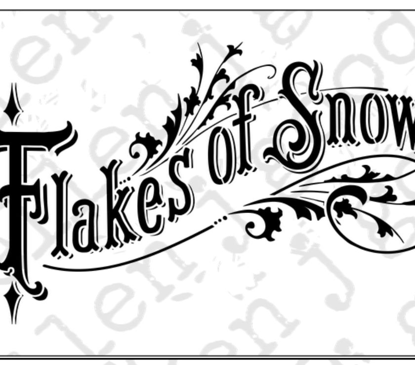 Flakes of Snow Stencil