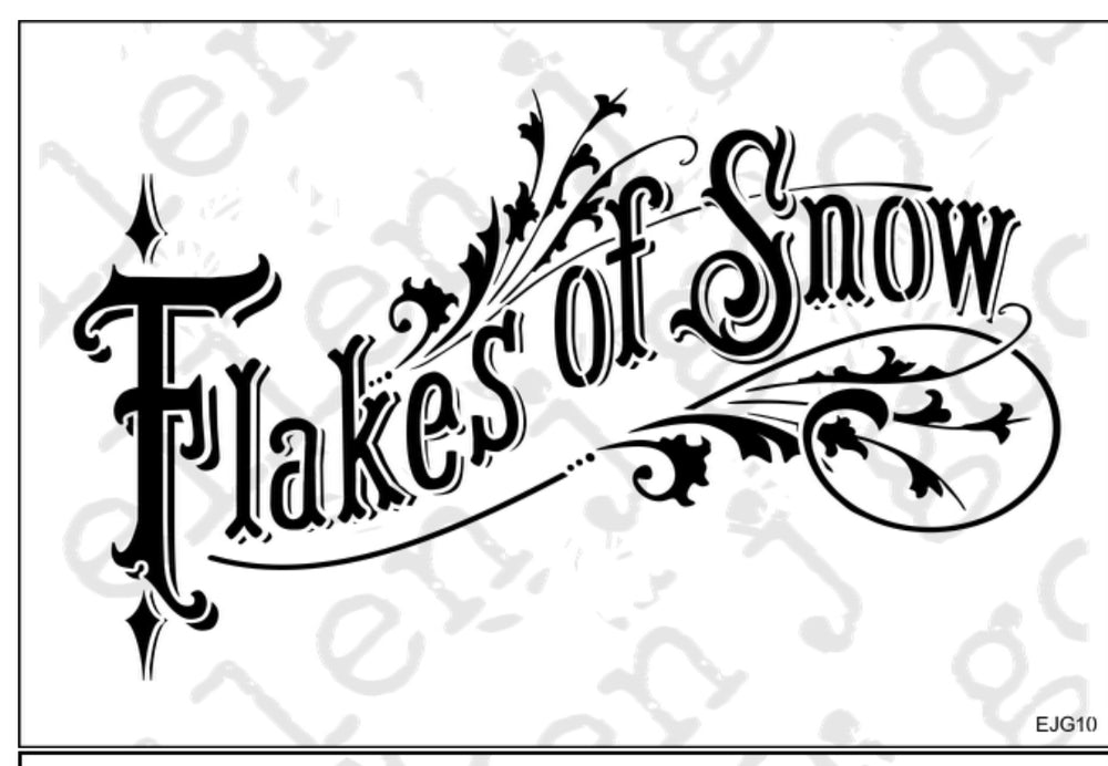 Flakes of Snow Stencil 8