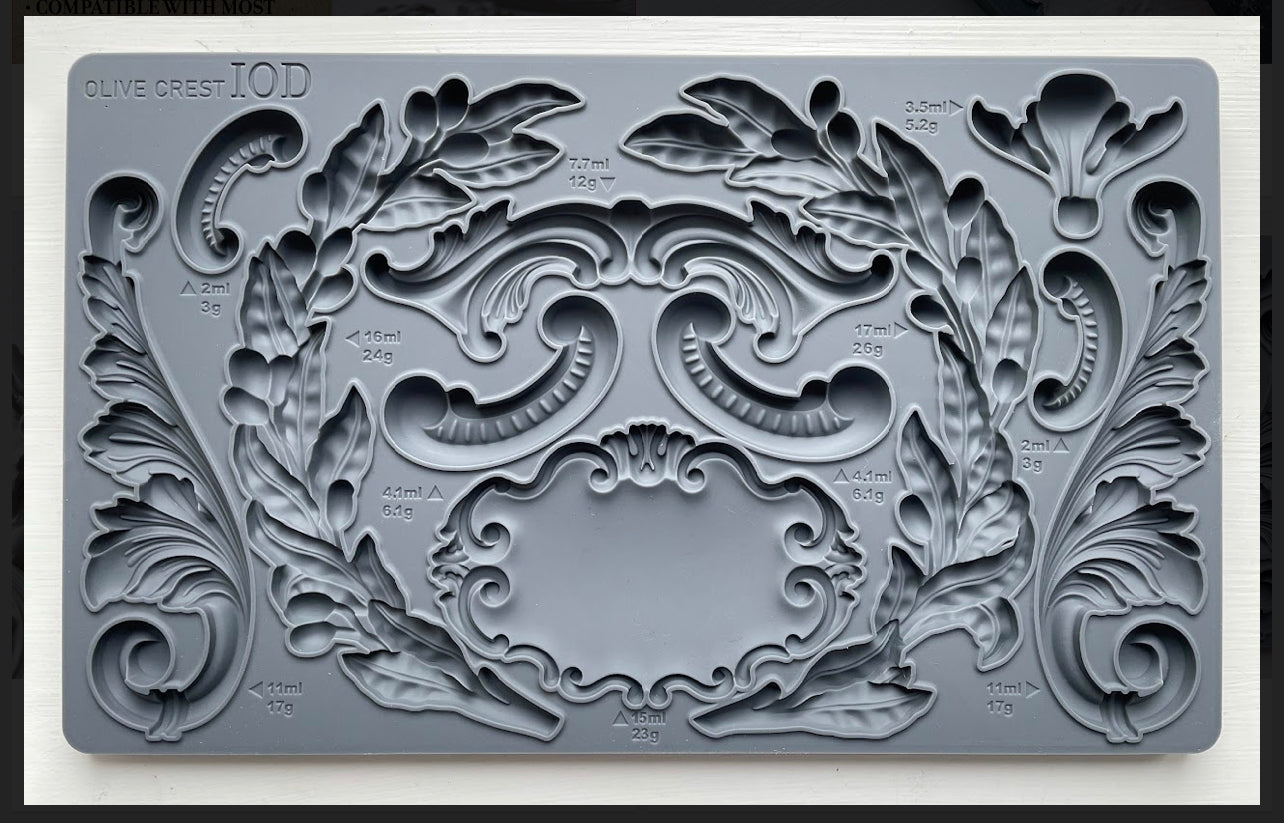 Olive Crest IOD Décor Mould