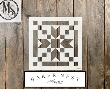 Baker Nest Stencil Stepping Stones