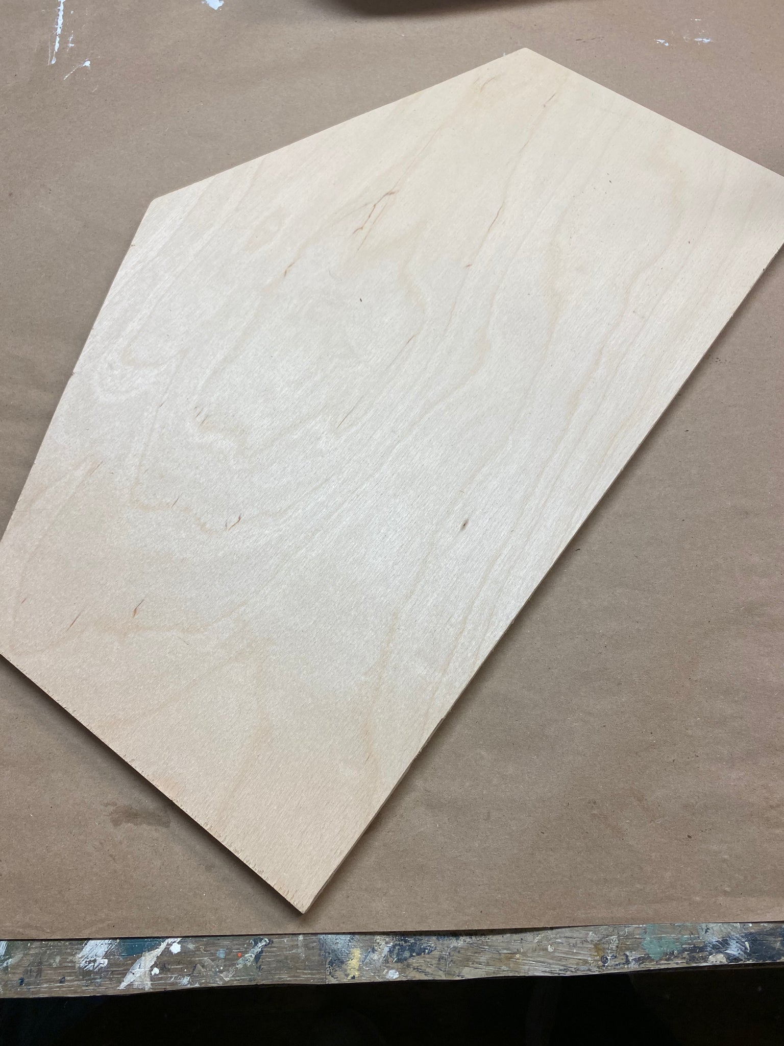 House shaped wood board