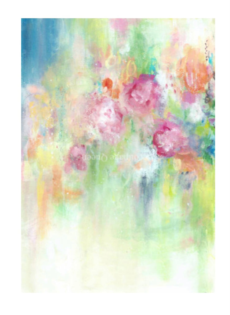 Cottage Roses I by ellen j goods