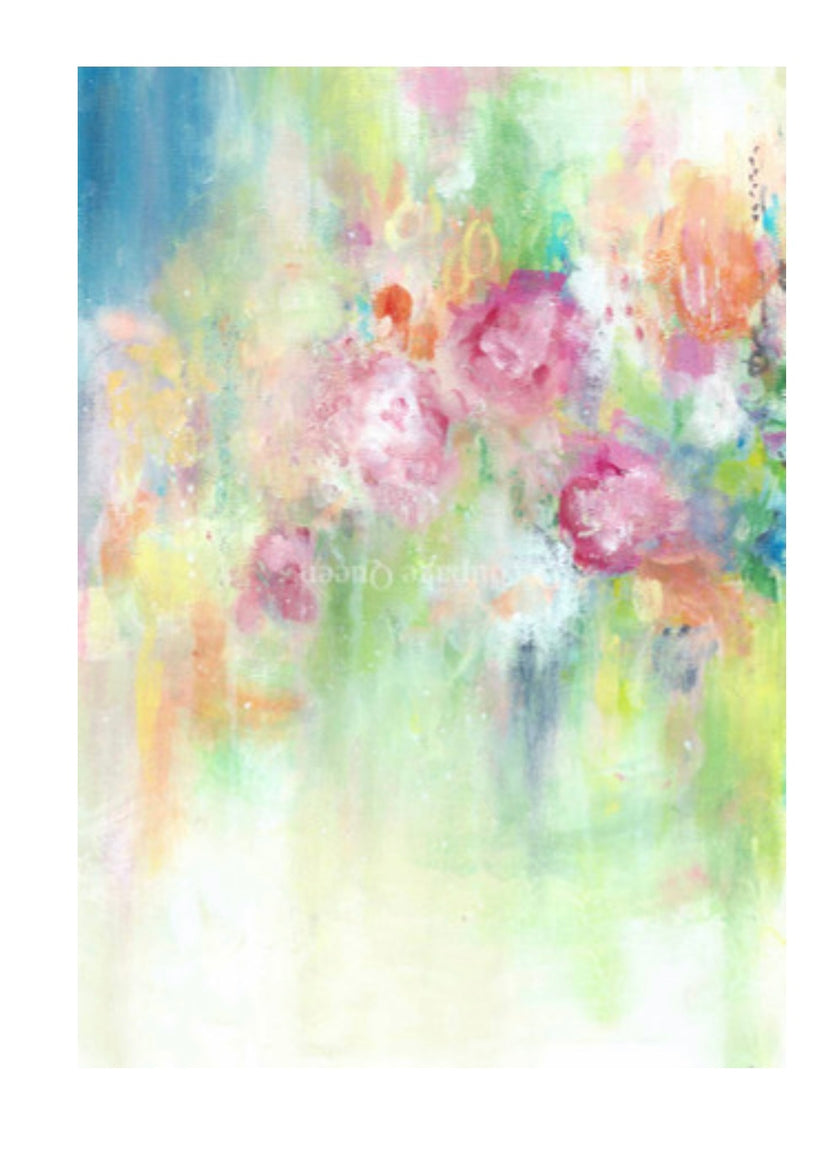 Cottage Roses I by ellen j goods