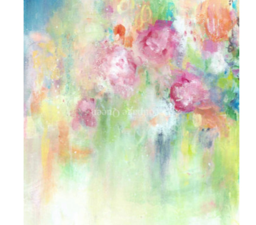 Cottage Roses I by ellen j goods