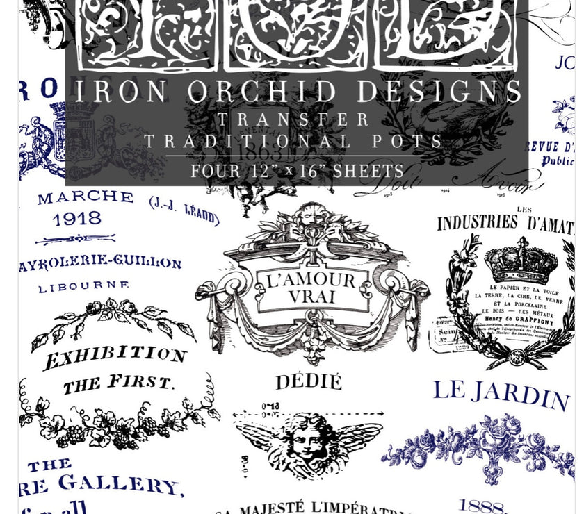 Traditional Pots Decor Transfer