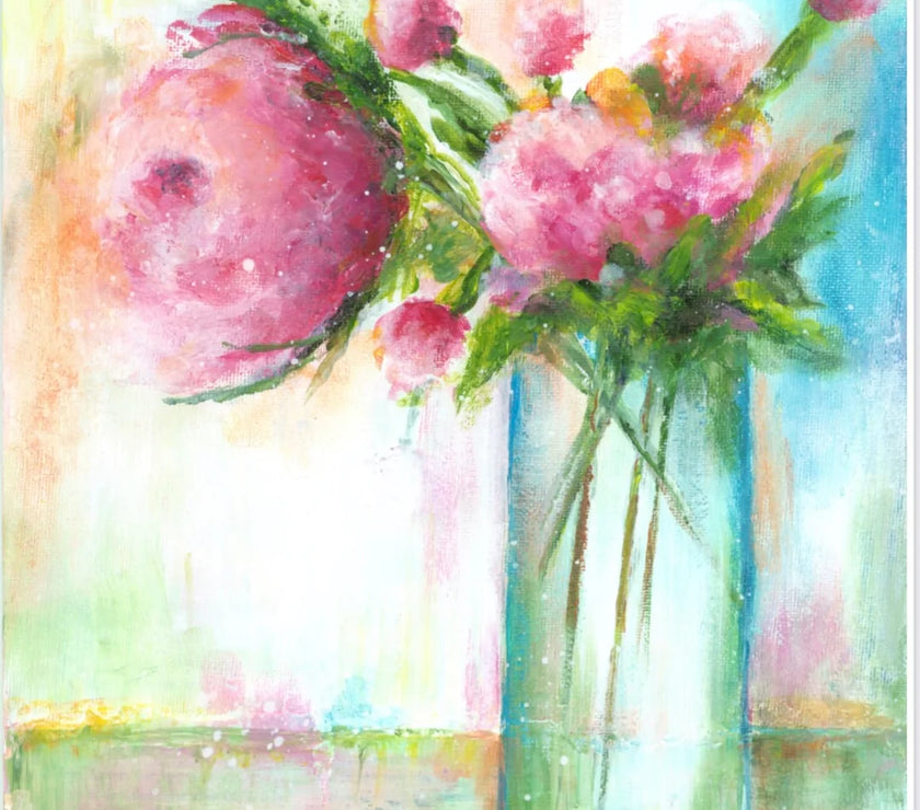 Cottage Roses II by ellen j goods