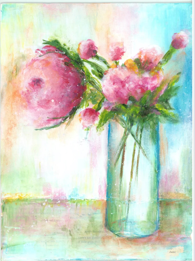 Cottage Roses II by ellen j goods