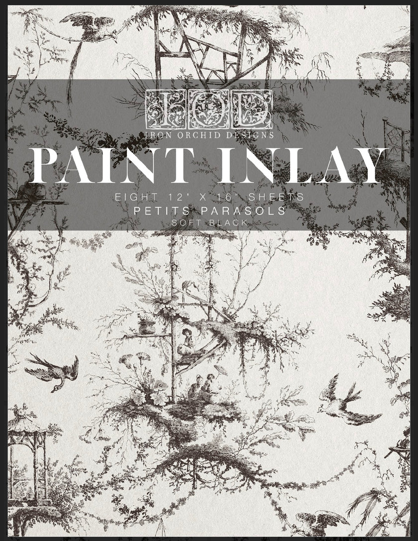 Petits Parasols IOD Paint Inlay