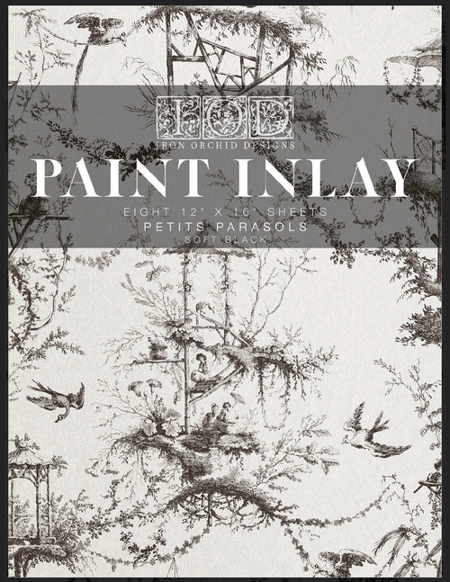 Petits Parasols IOD Paint Inlay