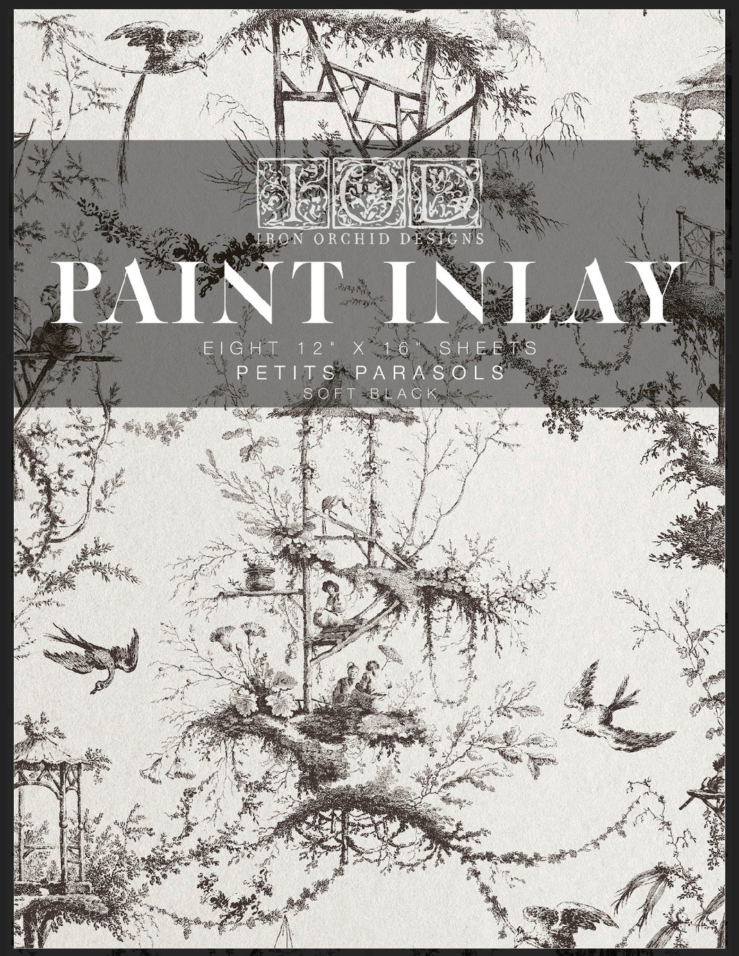 Petits Parasols IOD Paint Inlay