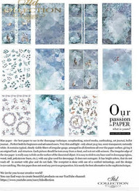 Christmas in Blue Set of 11  Rice Papers