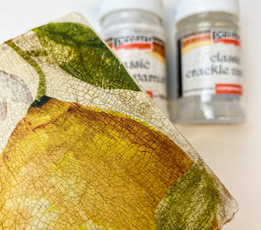 Pentart Classic Crackle Varnish, Classic, 2 Components, 2 Sizes, design by pentart, home & garden, for decoupage and crafting