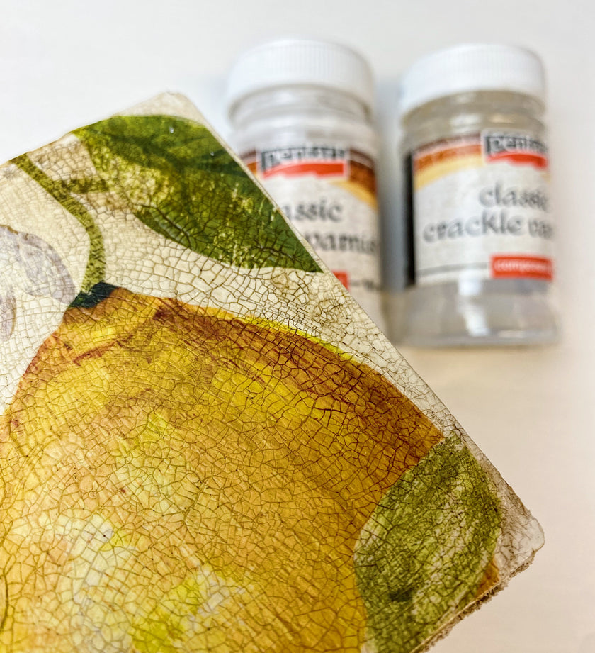 Pentart Classic Crackle Varnish, Classic, 2 Components, 2 Sizes, design by pentart, home & garden, for decoupage and crafting