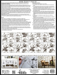 Petits Parasols IOD Paint Inlay