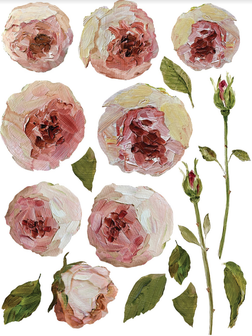 Painterly Florals IOD Transfer