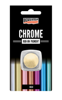 Pentart Rub-on pigment chrome effects 0.5 g, design by Pentart, arts & entertainment > hobbies & creative arts > arts & crafts, for decoupage and crafting