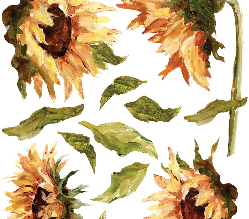 Painterly Florals IOD Transfer