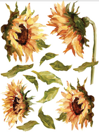 Painterly Florals IOD Transfer