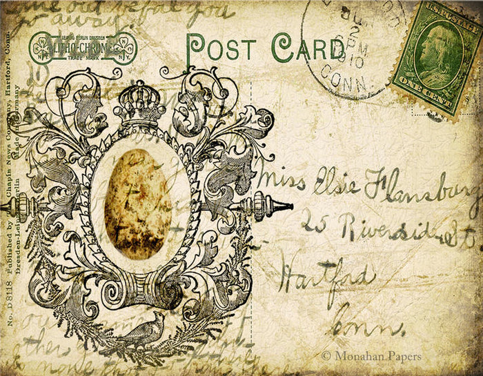 Miss Elsie Egg Post Card (012) X24