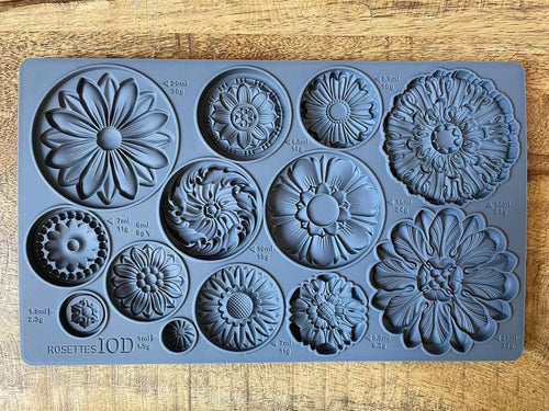 Rosettes IOD Décor Mould