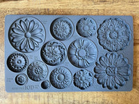 Rosettes IOD Décor Mould