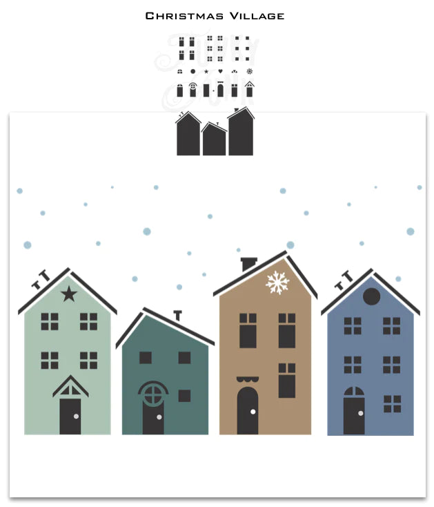 Funky Junk Christmas Village