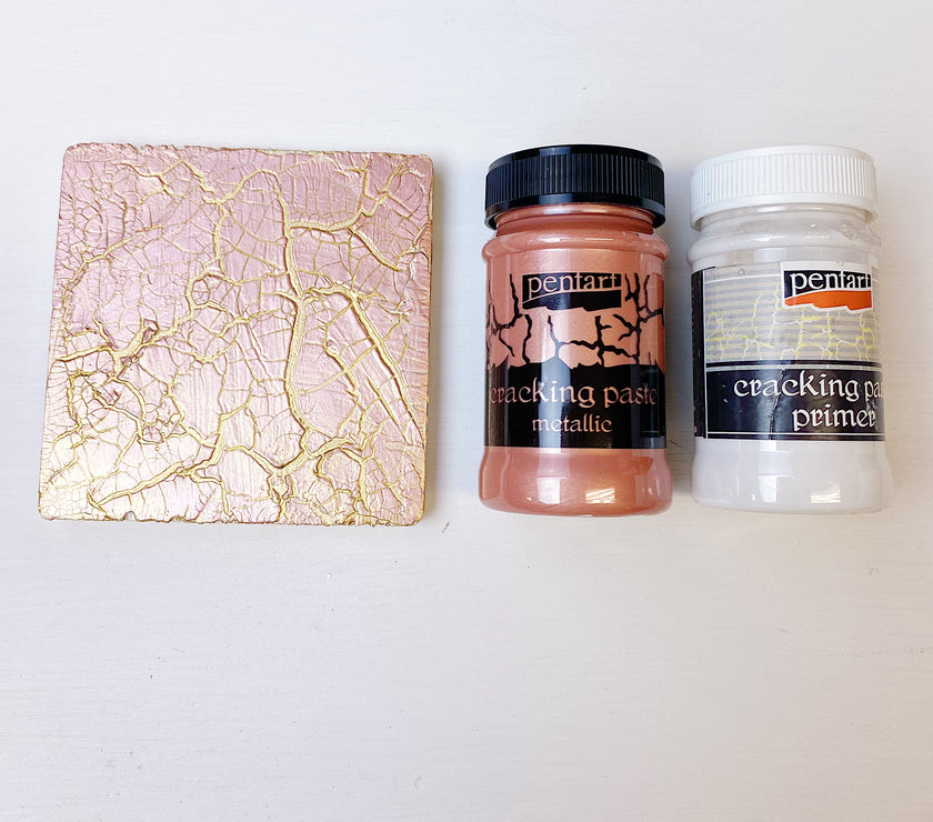 Pentart Metallic Cracking Paste 100mg, design by Pentart, nan, for decoupage and crafting