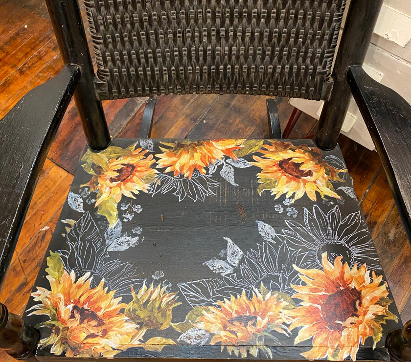 Sunflower Stamp IOD Décor Stamp