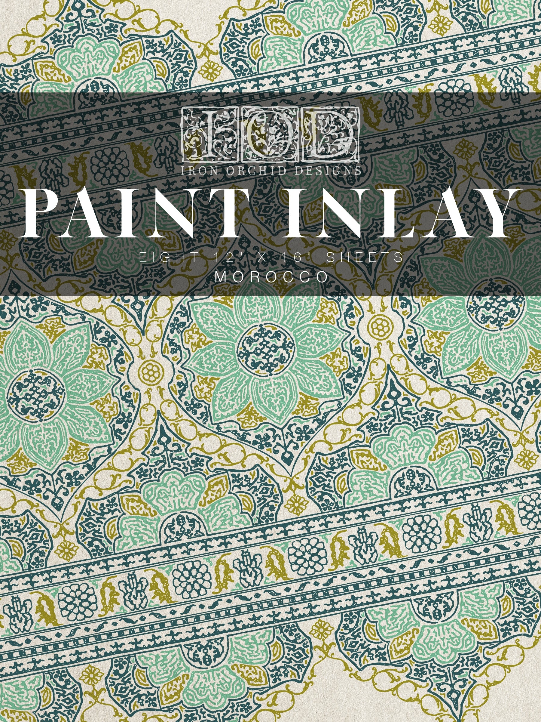 Morocco IOD Paint Inlay