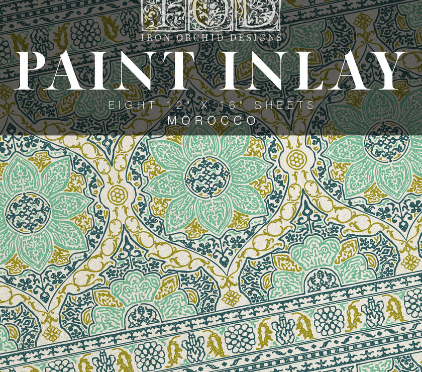Morocco IOD Paint Inlay