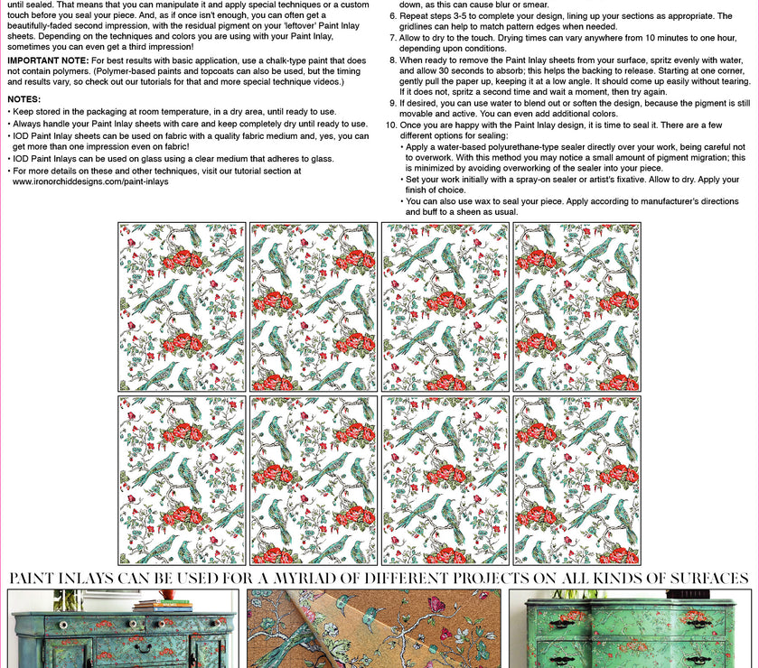 Paradise IOD Paint Inlay