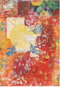 ellen j goods Late Afternoon, rice paper design by Decoupage Queen, arts & entertainment > hobbies & creative arts > arts & crafts > art & crafting materials > art & craft paper > transfer paper, for decoupage and crafting