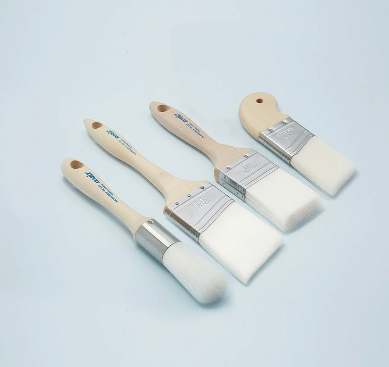 Zibra Furniture Refinishing Set of 4 Brushes
