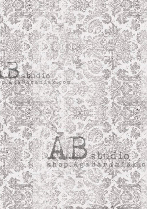 Gray and White Lace ABRP_517