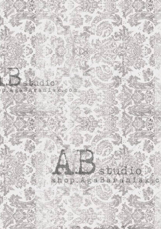 Gray and White Lace ABRP_517