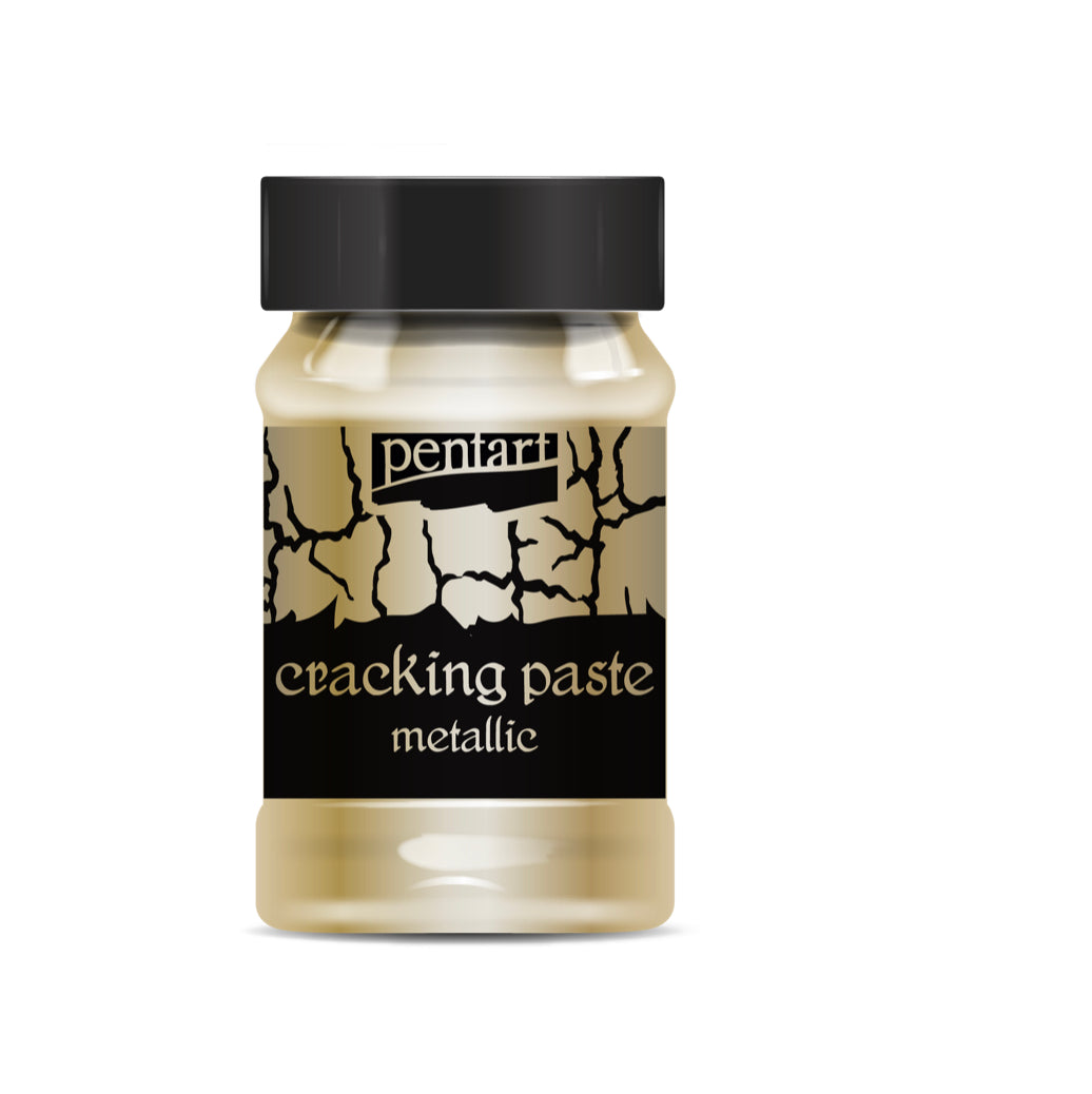 Pentart Metallic Cracking Paste 100mg, design by Pentart, nan, for decoupage and crafting