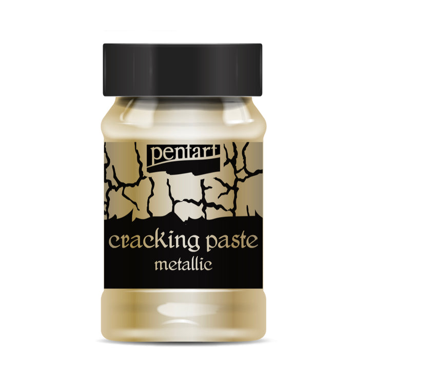 Pentart Metallic Cracking Paste 100mg, design by Pentart, nan, for decoupage and crafting