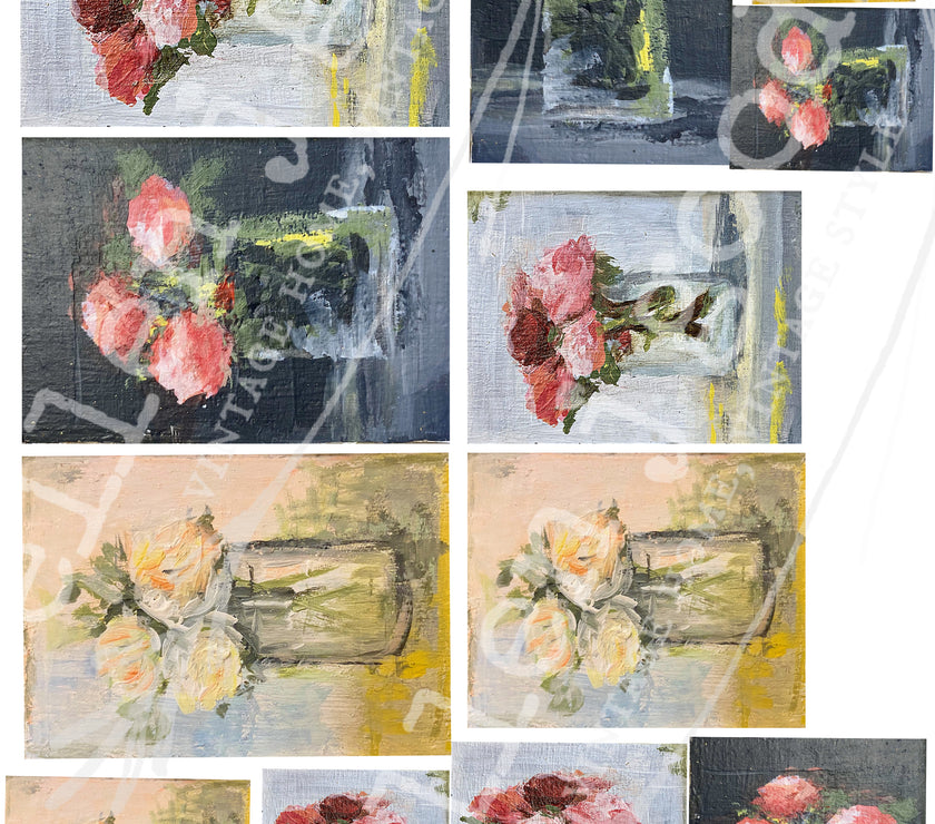 Set of 5 Mini Gallery Art Papers