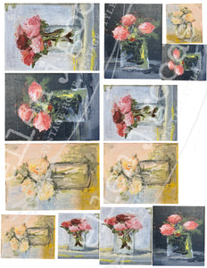 Set of 5 Mini Gallery Art Papers