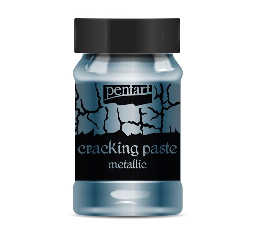 Pentart Metallic Cracking Paste 100mg, design by Pentart, nan, for decoupage and crafting