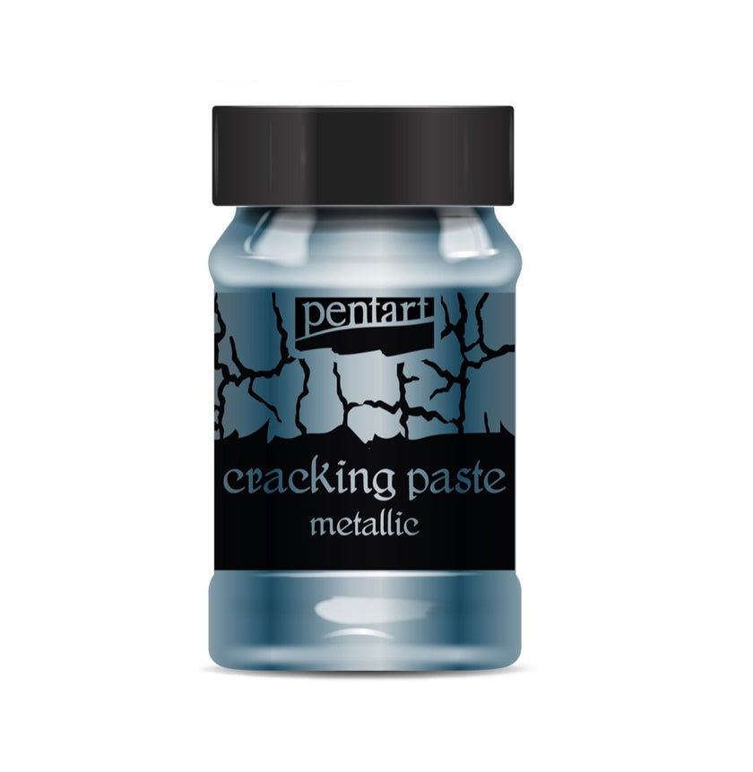 Pentart Metallic Cracking Paste 100mg, design by Pentart, nan, for decoupage and crafting